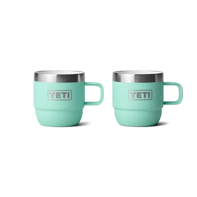 Tazze impilabili Yeti Rambler 6 oz (177 ml) - Confezione da 2 - Seafoam