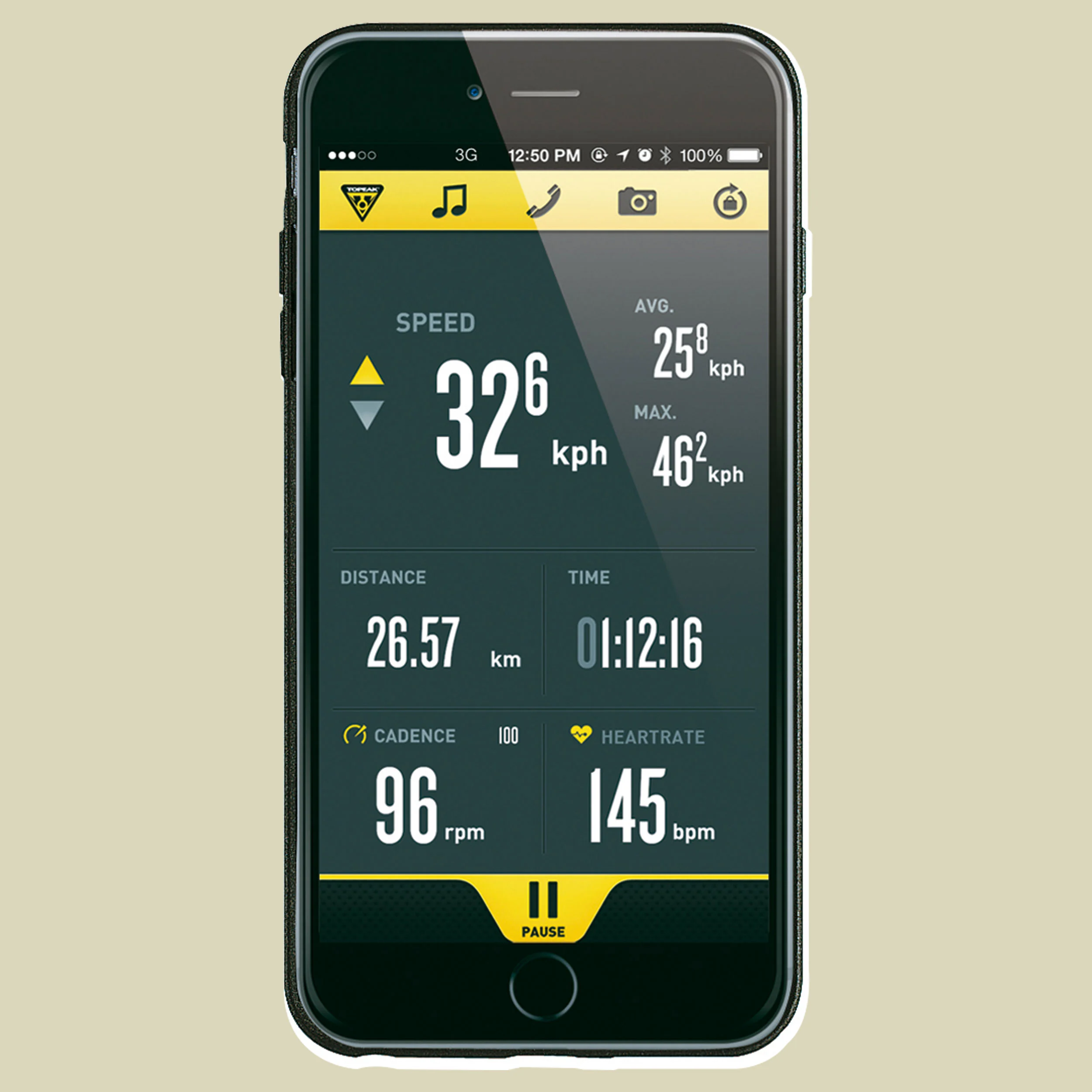 TopeakRideCase iPhone 6/7 Farbe schwarz