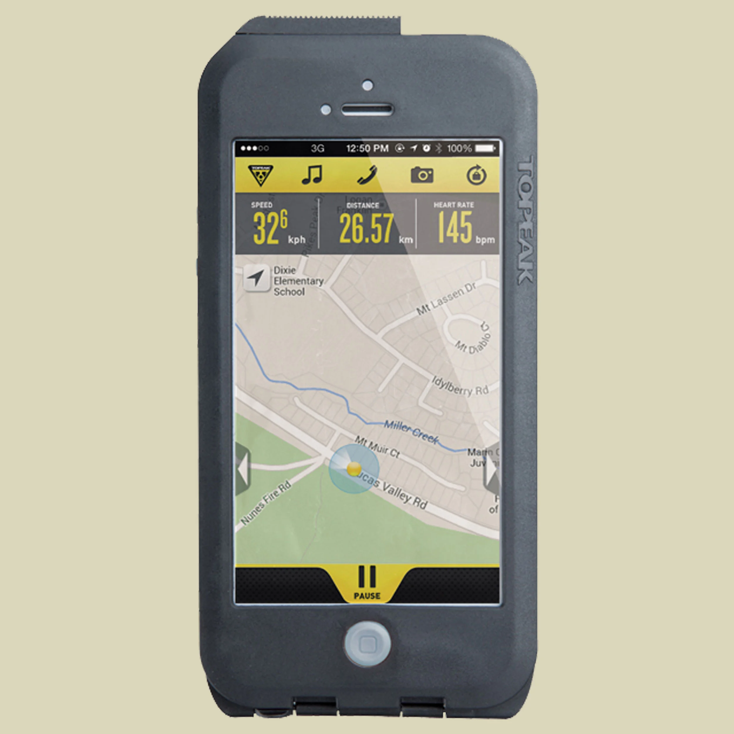 TopeakWeatherproof Ridecase für iPhone 5/5s mit Halterung