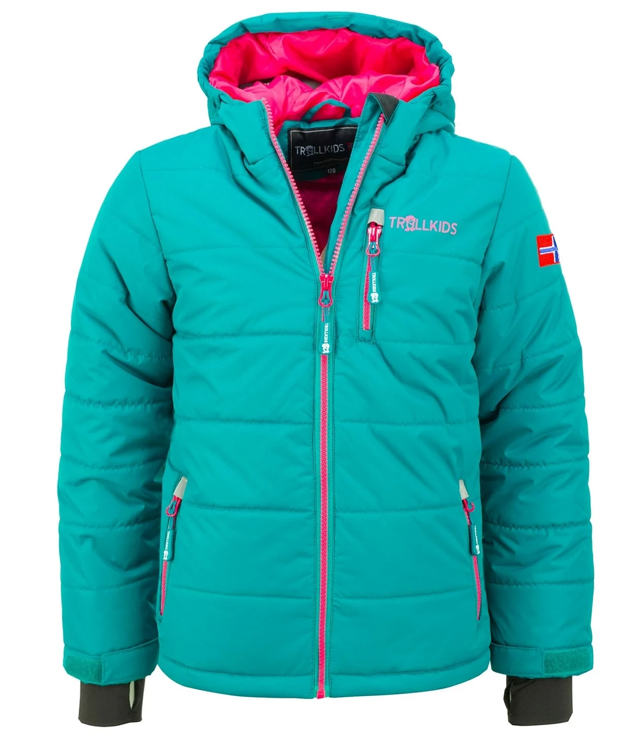 Trollkids Kids Hemsedal Snow JKT XT Smaragd/Rub