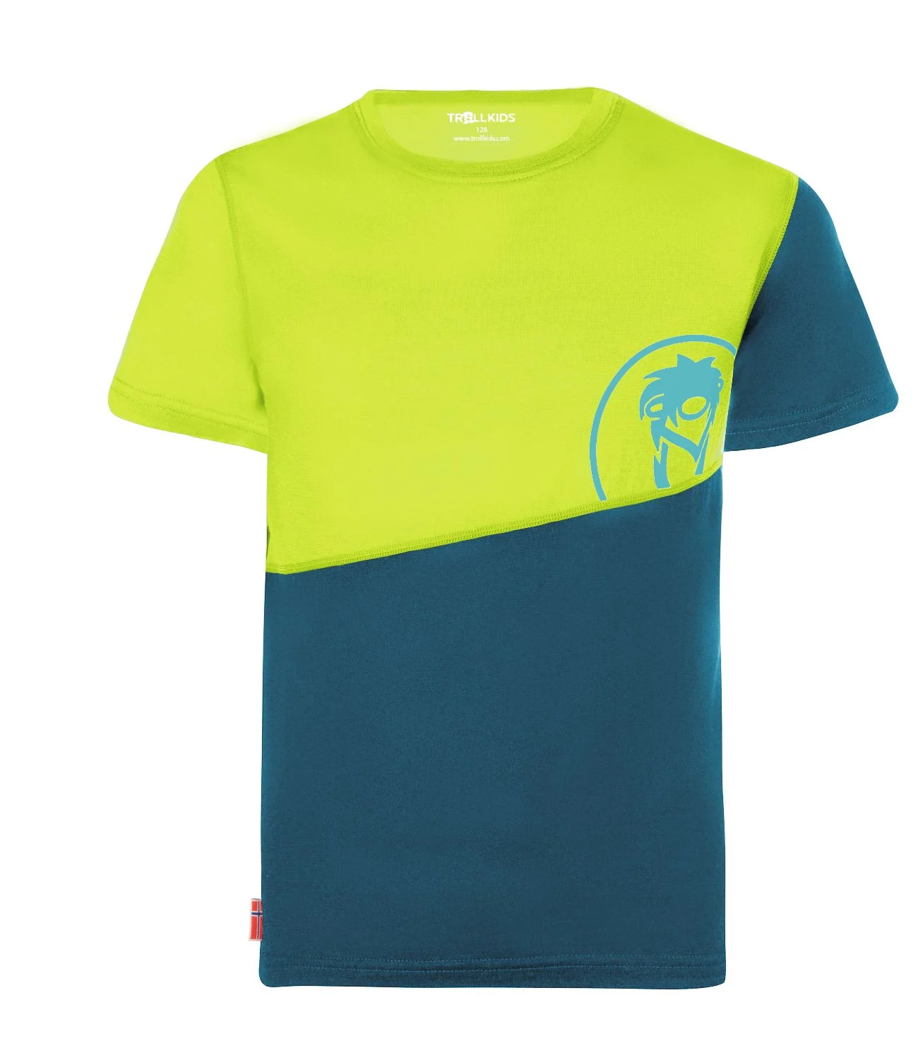 Trollkids Kids Sandefjord T Petrol/Lime