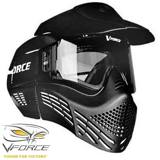 V-Force Armor Rental Paintball Maske, Singel Lens (schwarz)