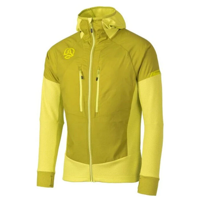 Veste de ski Homme TERNUA Agile Hybrid - ACID CITRUS
