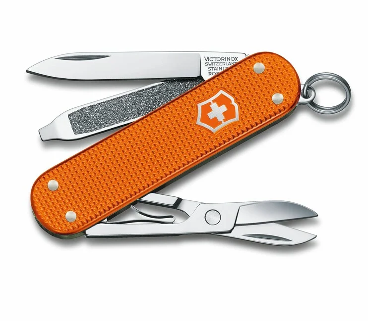 Victorinox Classic Alox LE 2021 Multifunktionsmesser 58 mm, orange, 5 Funktionen