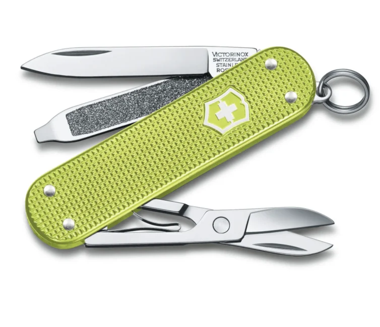 Victorinox Classic Colors Alox Lime Twist Multifunktionsmesser 58 mm, grün, 5 Funktionen