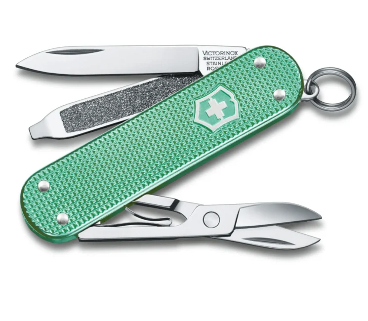 Victorinox Classic Colors Alox Minty Mint Multifunktionsmesser 58 mm, mint, 5 Funktionen