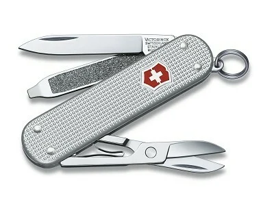 Victorinox Classic SD Alox Multifunktionsmesser 58 mm, silber, 5 Funktionen