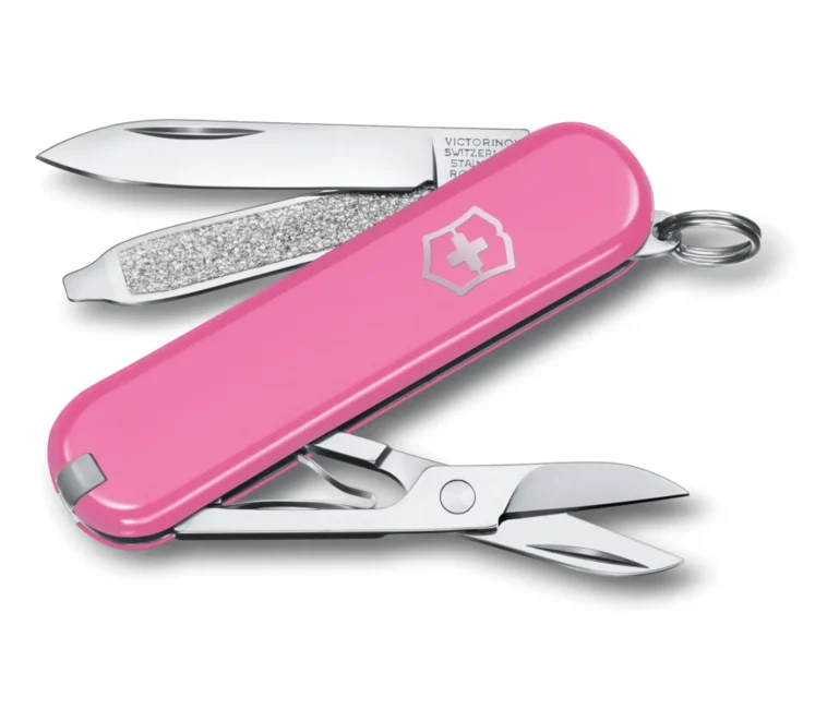 Victorinox Classic SD Colors Cherry Blossom, Multifunktionsmesser, rosa, 7 Funktionen, Blister