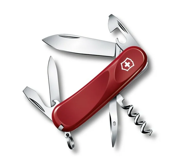 Victorinox Evolution 10 Multifunktionsmesser 85 mm, rot, 13 Funktionen