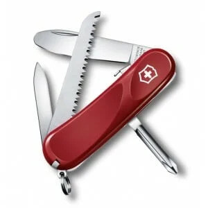 Victorinox Junior 9 Multifunktionsmesser für Kinder 85 mm, rot, 8 Funktionen