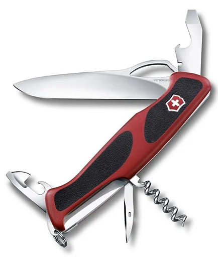 Victorinox RangerGrip 61 Multifunktionsmesser 130 mm, rot-schwarz, 11 Funktionen
