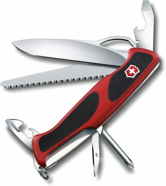 Victorinox RangerGrip 78 Multifunktionsmesser 130 mm, rot-schwarz, 12 Funktionen, Blister