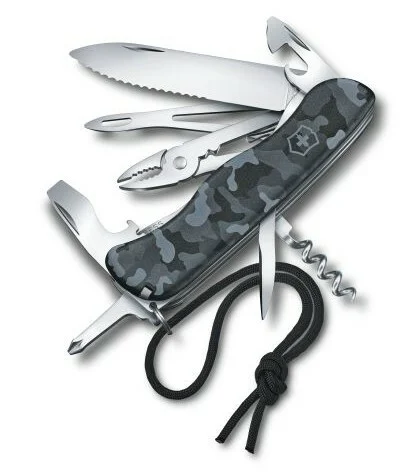Victorinox Skipper Navy Camouflage Multifunktionsmesser 111 mm, grau-blau, 17 Funktionen