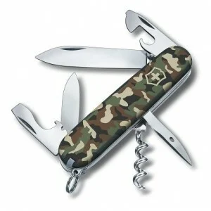 Victorinox Spartan Camo Multifunktionsmesser 91 mm, Farbe Camouflage, 12 Funktionen, Blister