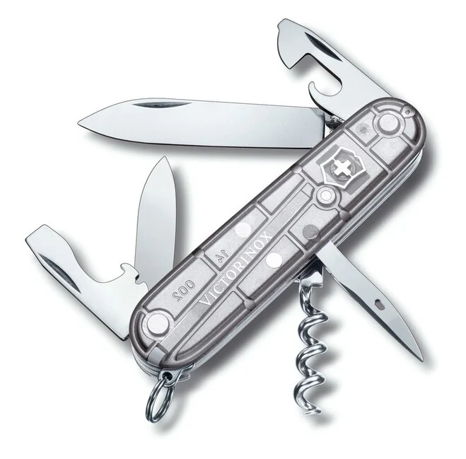 Victorinox Spartan SilverTech Multifunktionsmesser 91 mm, transparent, 12 Funktionen, Blister