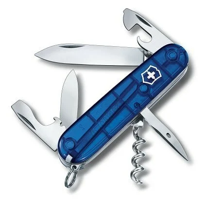 Victorinox Spartan Translucent Blue Multifunktionsmesser, transparent blau, Blister