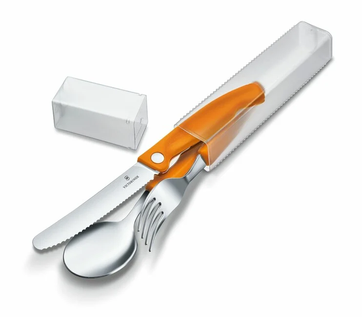 Victorinox Swiss Classic 3-teiliges Besteckset, orange